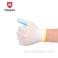 Hespax Anti Aceite Construcción de guantes con recubrimiento de látex